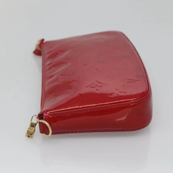LOUIS VUITTON Vernis Pochette Accessoires Pouch Pomme D'amour M91577 Auth 125358 - Picture 7 of 16